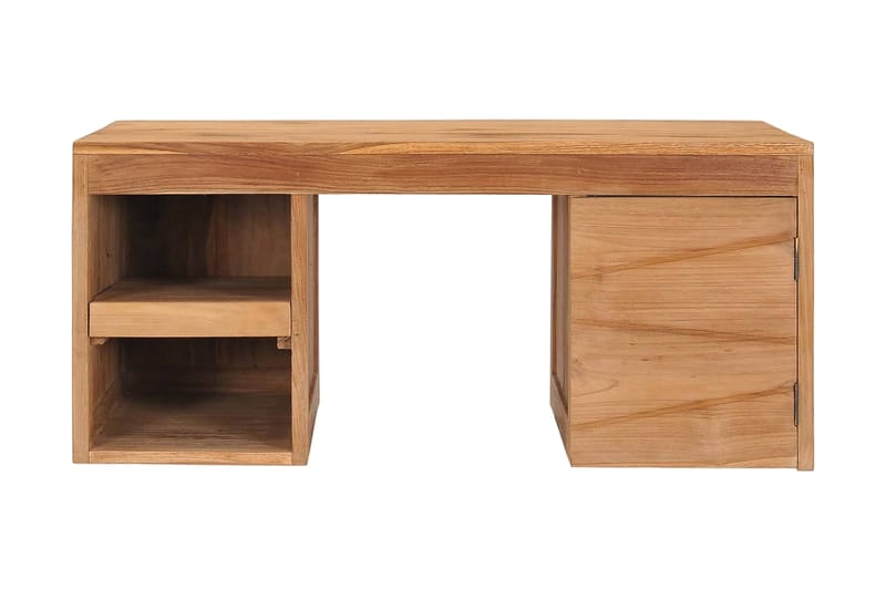 Soffbord 90x50x40 cm massiv teak - Brun - Soffbord