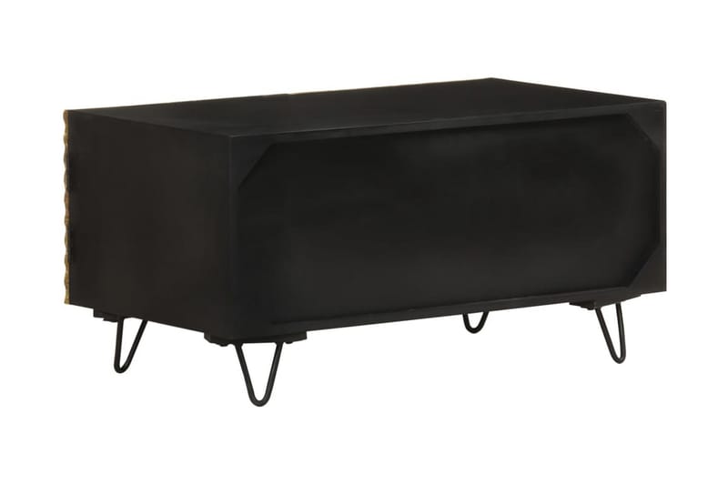 Soffbord 90x50x45 cm massivt mangoträ - Svart - Möbler - Bord & matgrupper - Soffbord