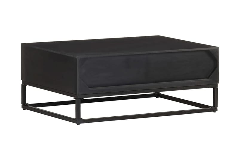 Soffbord 90x60x35 cm massivt mangoträ - Svart - Möbler - Bord & matgrupper - Soffbord