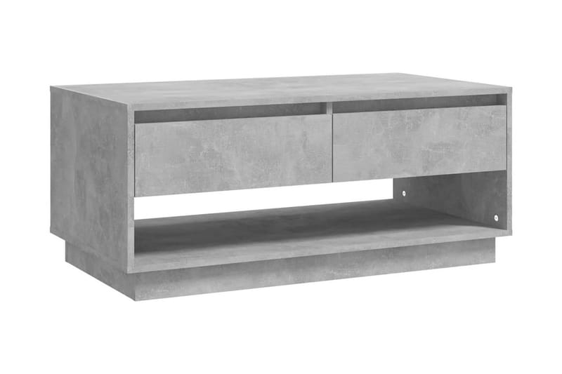 Soffbord betoggrå 102,5x55x44 cm spånskiva - Grå - Soffbord