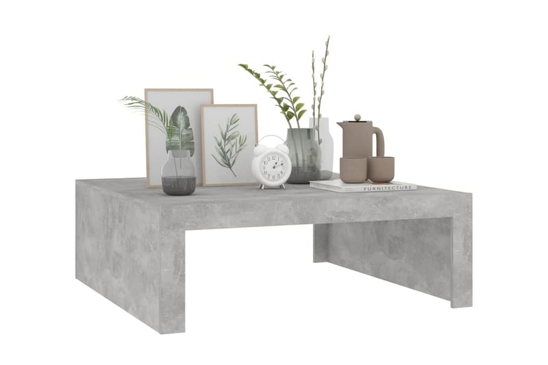 Soffbord betonggrå 100x100x35 cm spånskiva - Grå - Möbler - Bord & matgrupper - Soffbord