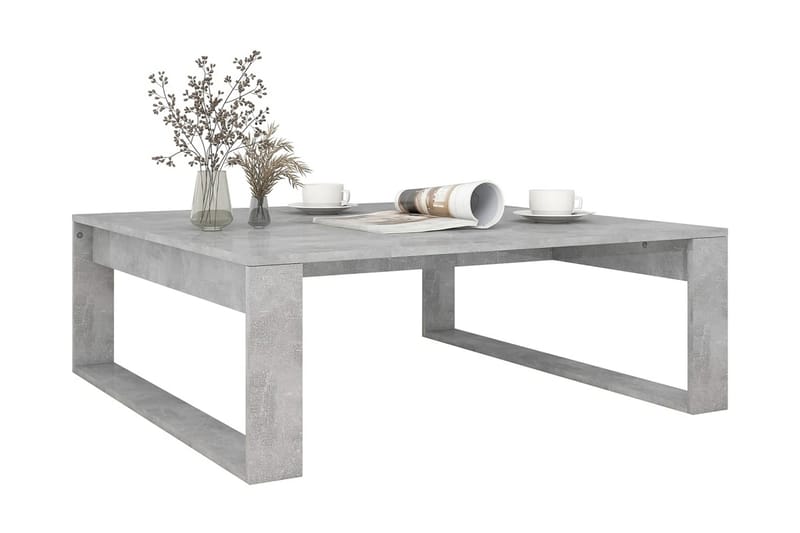 Soffbord betonggrå 100x100x35 cm spånskiva - Grå - Möbler - Bord & matgrupper - Soffbord