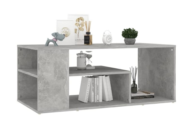 Soffbord betonggrå 100x50x40 cm spånskiva - Grå - Möbler - Bord & matgrupper - Soffbord