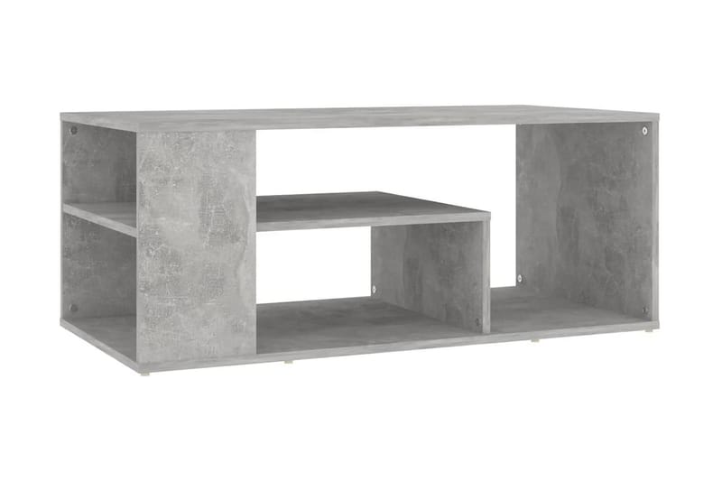 Soffbord betonggrå 100x50x40 cm spånskiva - Grå - Soffbord