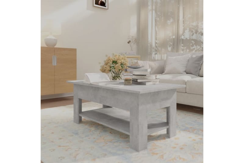 Soffbord betonggrå 102x55x42 cm spånskiva - Grå - Möbler - Bord & matgrupper - Soffbord