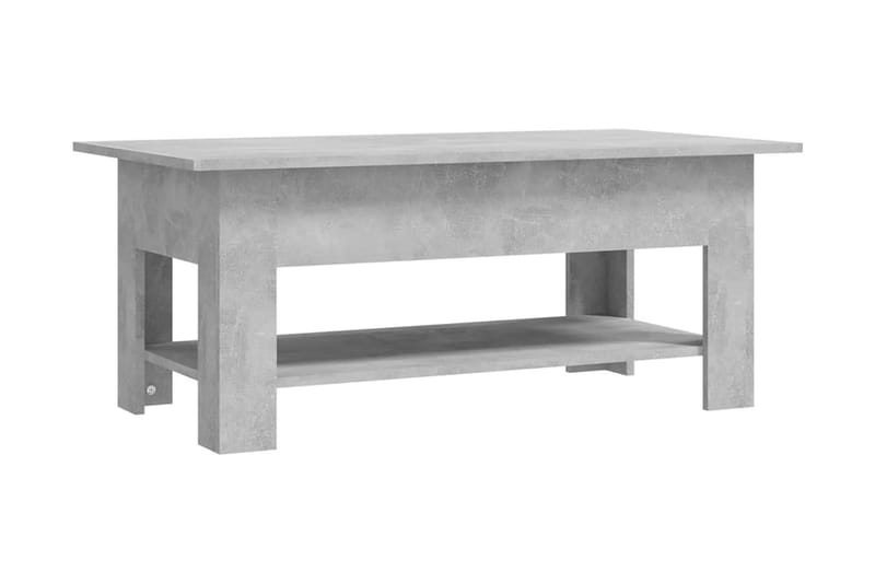 Soffbord betonggrå 102x55x42 cm spånskiva - Grå - Soffbord