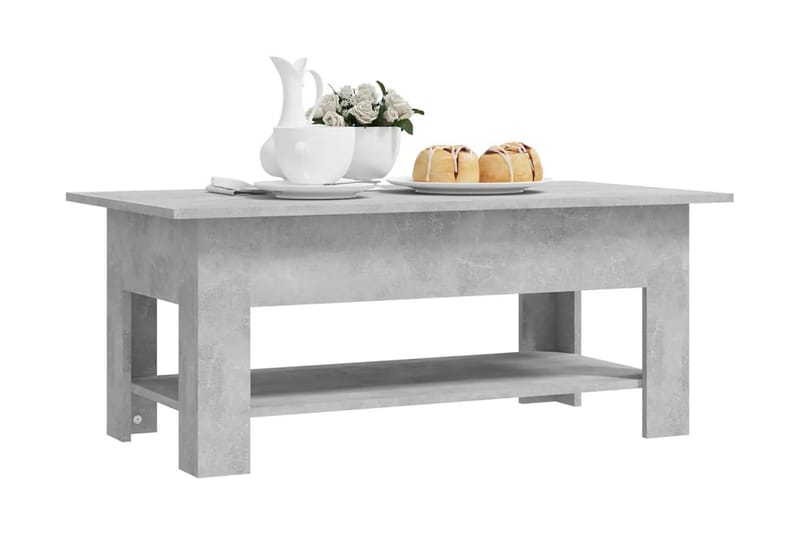 Soffbord betonggrå 102x55x42 cm spånskiva - Grå - Möbler - Bord & matgrupper - Soffbord