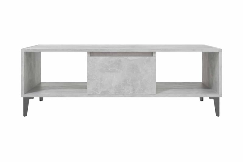 Soffbord betonggrå 103,5x60x35 cm spånskiva - Grå - Soffbord