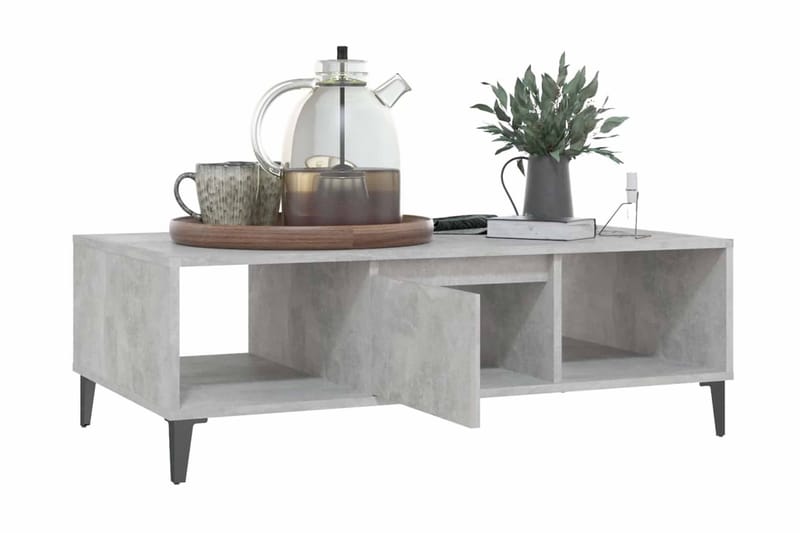Soffbord betonggrå 103,5x60x35 cm spånskiva - Grå - Möbler - Bord & matgrupper - Soffbord
