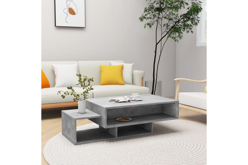 Soffbord betonggrå 105x55x32 cm spånskiva - Grå - Möbler - Bord & matgrupper - Soffbord