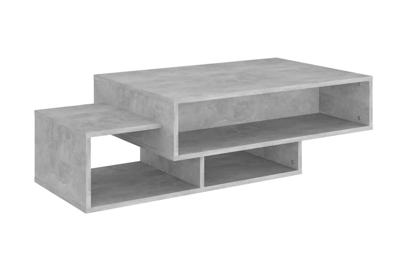 Soffbord betonggrå 105x55x32 cm spånskiva - Grå - Soffbord