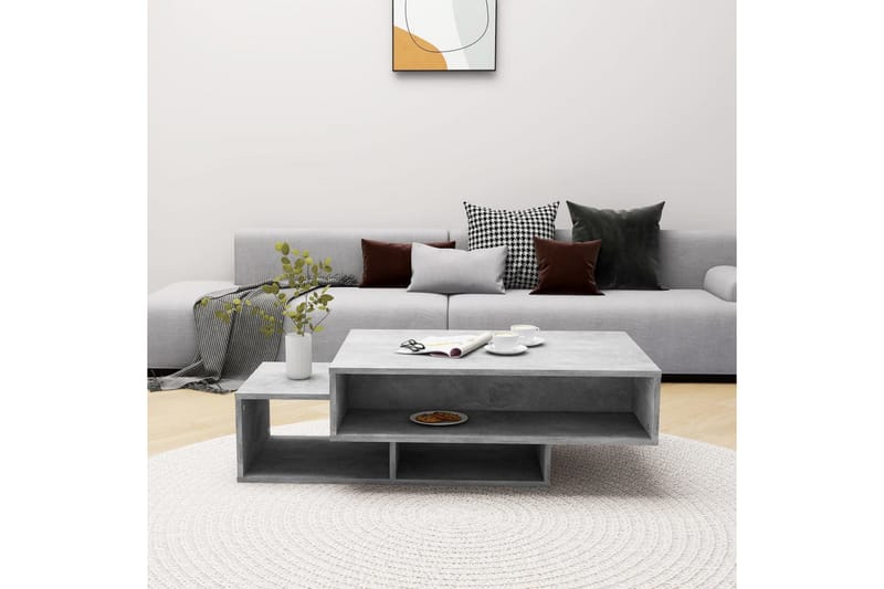 Soffbord betonggrå 105x55x32 cm spånskiva - Grå - Möbler - Bord & matgrupper - Soffbord