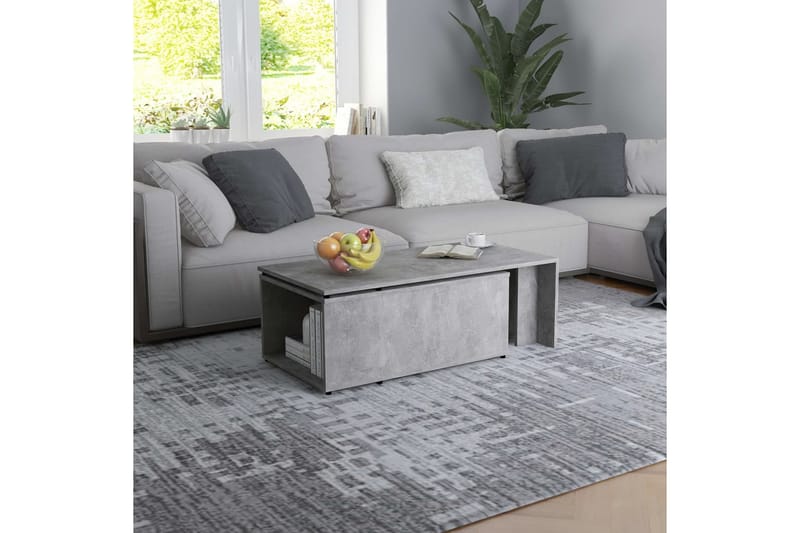 Soffbord betonggrå 150x50x35 cm spånskiva - Grå - Möbler - Bord & matgrupper - Soffbord