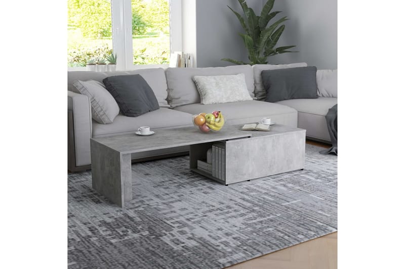 Soffbord betonggrå 150x50x35 cm spånskiva - Grå - Möbler - Bord & matgrupper - Soffbord