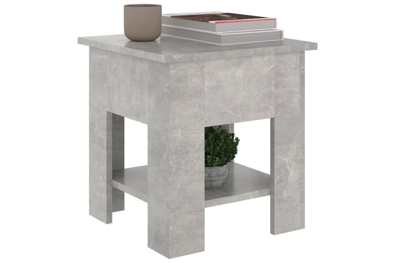 Soffbord betonggrå 40x40x42 cm konstruerat trä - Grå - Möbler - Bord & matgrupper - Soffbord