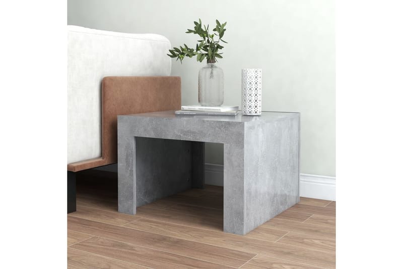 Soffbord betonggrå 50x50x35 cm spånskiva - Grå - Möbler - Bord & matgrupper - Soffbord