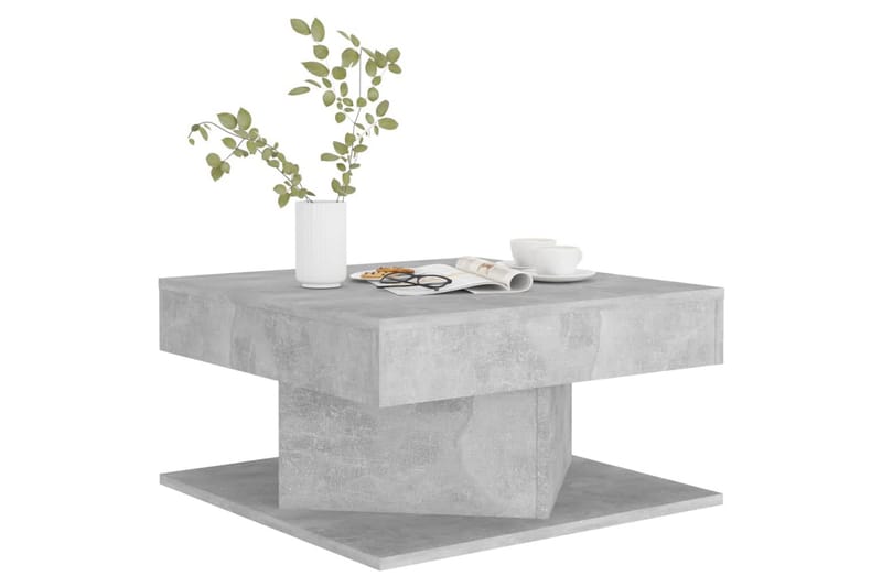 Soffbord betonggrå 57x57x30 cm spånskiva - Grå - Möbler - Bord & matgrupper - Soffbord