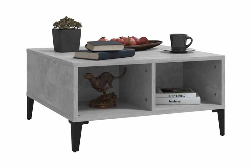 Soffbord betonggrå 60x60x30 cm spånskiva - Grå - Möbler - Bord & matgrupper - Soffbord