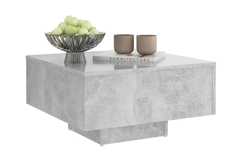 Soffbord betonggrå 60x60x31,5 cm spånskiva - Grå - Möbler - Bord & matgrupper - Soffbord