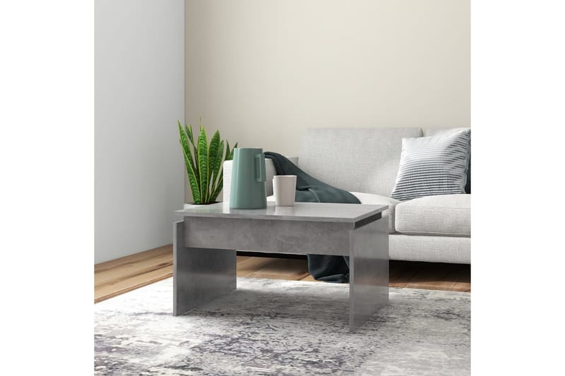 Soffbord betonggrå 68x50x38 cm spånskiva - Grå - Möbler - Bord & matgrupper - Soffbord