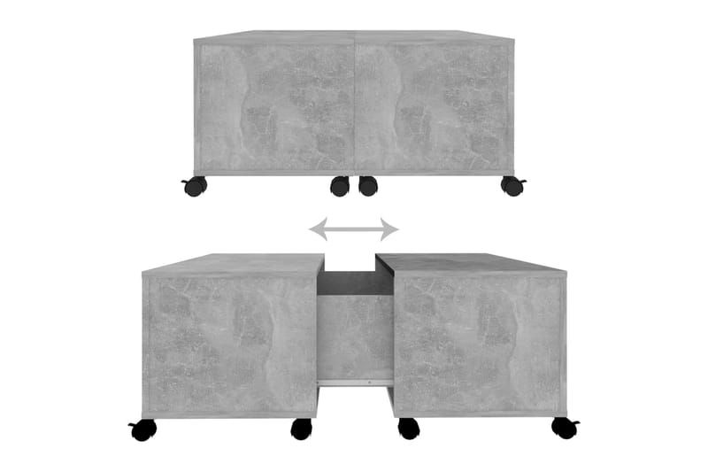Soffbord betonggrå 75x75x38 cm spånskiva - Grå - Möbler - Bord & matgrupper - Soffbord