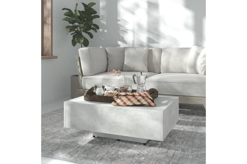Soffbord betonggrå 85x55x31 cm spånskiva - Grå - Möbler - Bord & matgrupper - Soffbord