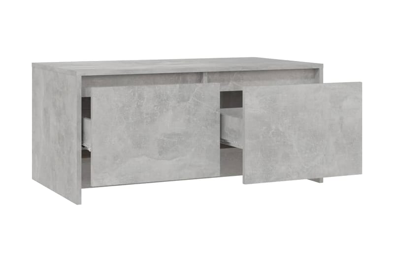 Soffbord betonggrå 90x50x41,5 cm spånskiva - Grå - Soffbord