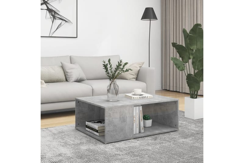 Soffbord betonggrå 90x67x33 cm spånskiva - Grå - Möbler - Bord & matgrupper - Soffbord