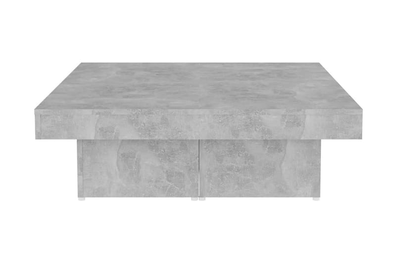Soffbord betonggrå 90x90x28 cm spånskiva - Grå - Soffbord