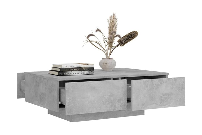 Soffbord betongrå 90x60x31 cm spånskiva - Grå - Möbler - Bord & matgrupper - Soffbord