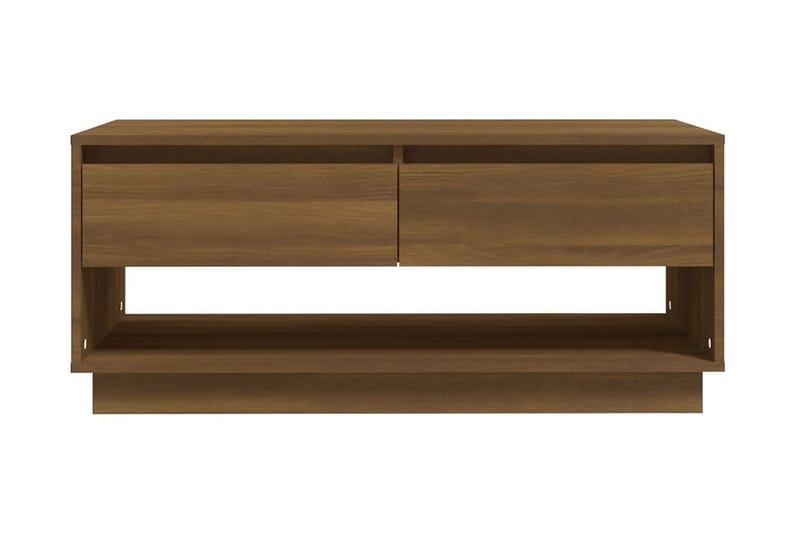 Soffbord brun ek 102,5x55x44 cm spånskiva - Brun - Soffbord