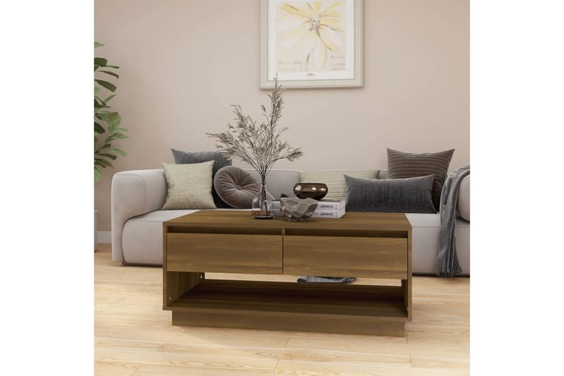 Soffbord brun ek 102,5x55x44 cm spånskiva - Brun - Möbler - Bord & matgrupper - Soffbord
