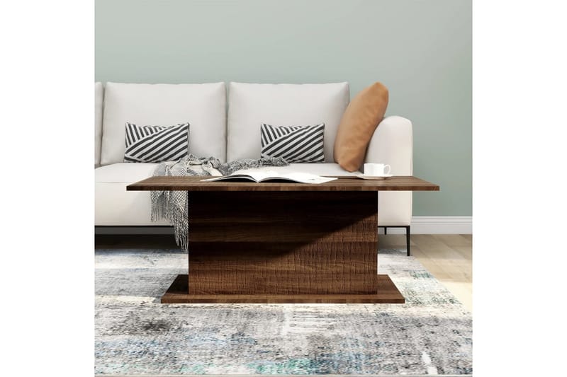 Soffbord brun ek 102x55,5x40 cm spånskiva - Brun - Möbler - Bord & matgrupper - Soffbord
