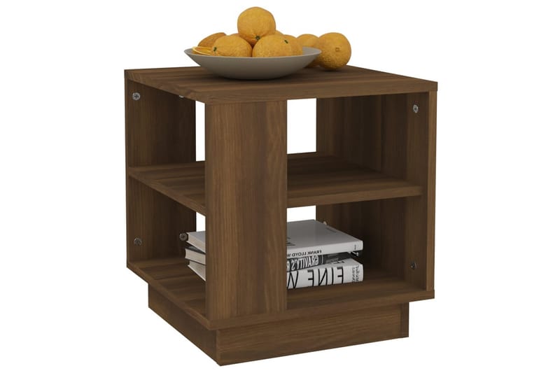 Soffbord brun ek 40x40x43 cm konstruerat trä - Brun - Möbler - Bord & matgrupper - Soffbord