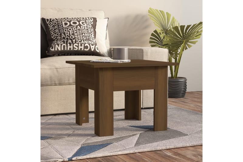 Soffbord brun ek 55x55x42 cm spånskiva - Brun - Möbler - Bord & matgrupper - Soffbord