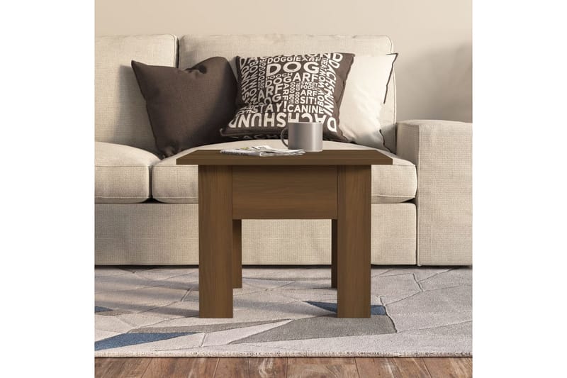 Soffbord brun ek 55x55x42 cm spånskiva - Brun - Möbler - Bord & matgrupper - Soffbord