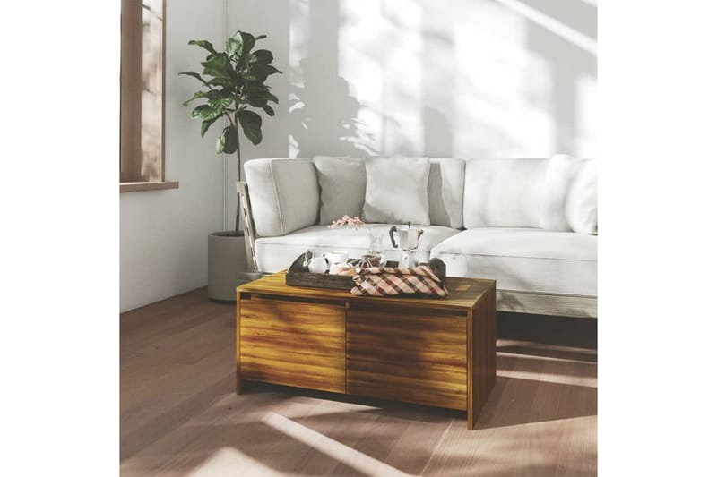 Soffbord brun ek 90x50x41,5 cm spånskiva - Brun - Möbler - Bord & matgrupper - Soffbord