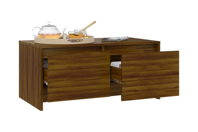 Soffbord brun ek 90x50x41,5 cm spånskiva - Brun - Möbler - Bord & matgrupper - Soffbord