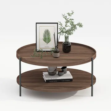 Soffbord Cindy 80x40 cm, Melamin valnöt - Brun - Möbler - Bord & matgrupper - Soffbord