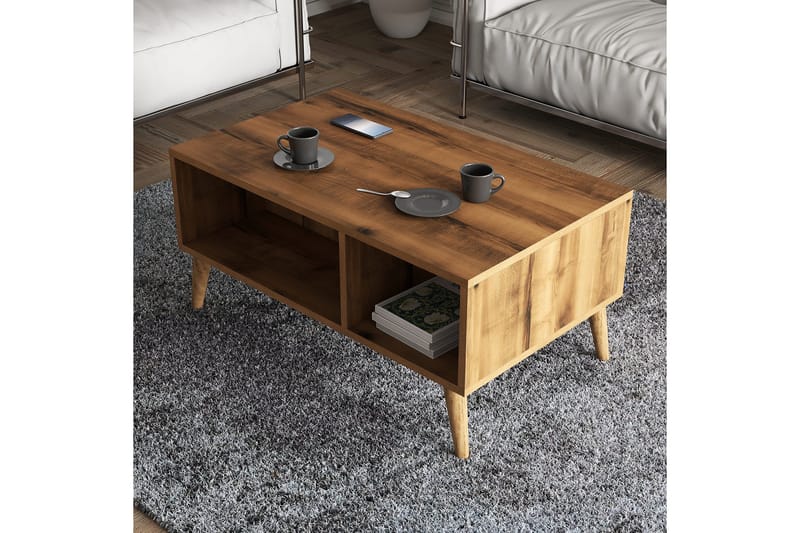 Soffbord Elrasmo Soffbord 90x54x90 cm Brun - Möbler - Bord & matgrupper - Soffbord