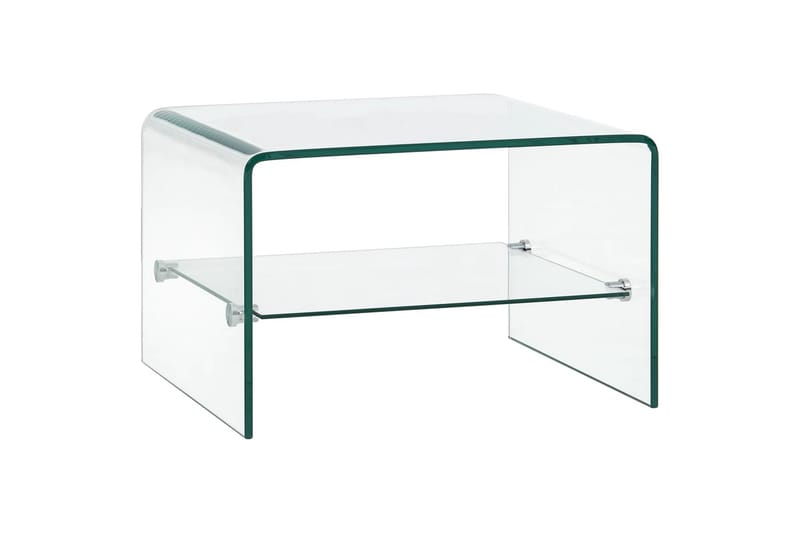 Soffbord genomskinlig 50x45x33 cm härdat glas - Transparent - Soffbord