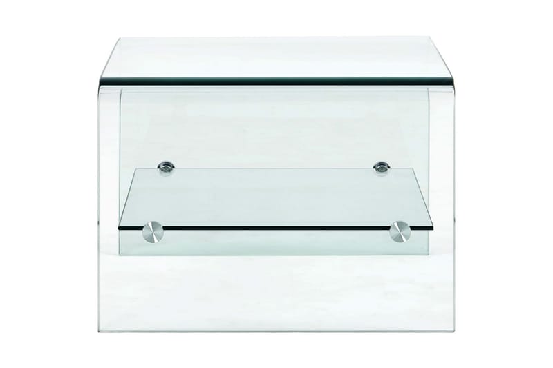 Soffbord genomskinlig 50x45x33 cm härdat glas - Transparent - Möbler - Bord & matgrupper - Soffbord