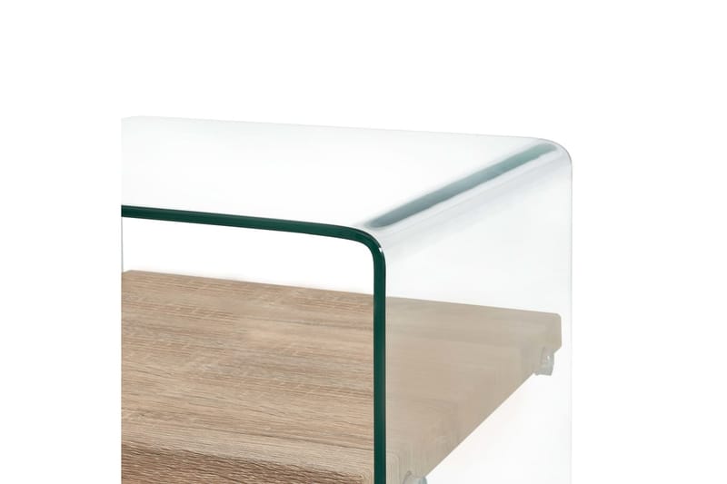Soffbord genomskinlig 50x50x45 cm härdat glas - Transparent - Soffbord