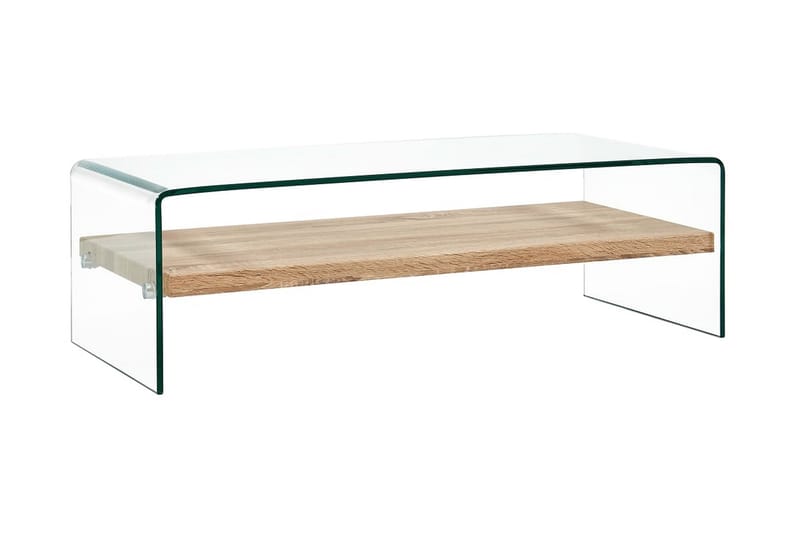 Soffbord genomskinlig 98x45x31 cm härdat glas - Transparent - Möbler - Bord & matgrupper - Soffbord