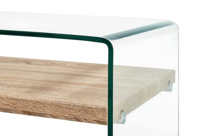 Soffbord genomskinlig 98x45x31 cm härdat glas - Transparent - Möbler - Bord & matgrupper - Soffbord