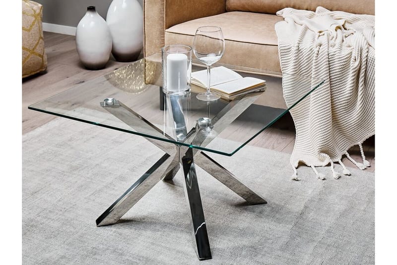 Soffbord genomskinlig/silver STARLIGHT - Silver - Möbler - Bord & matgrupper - Soffbord