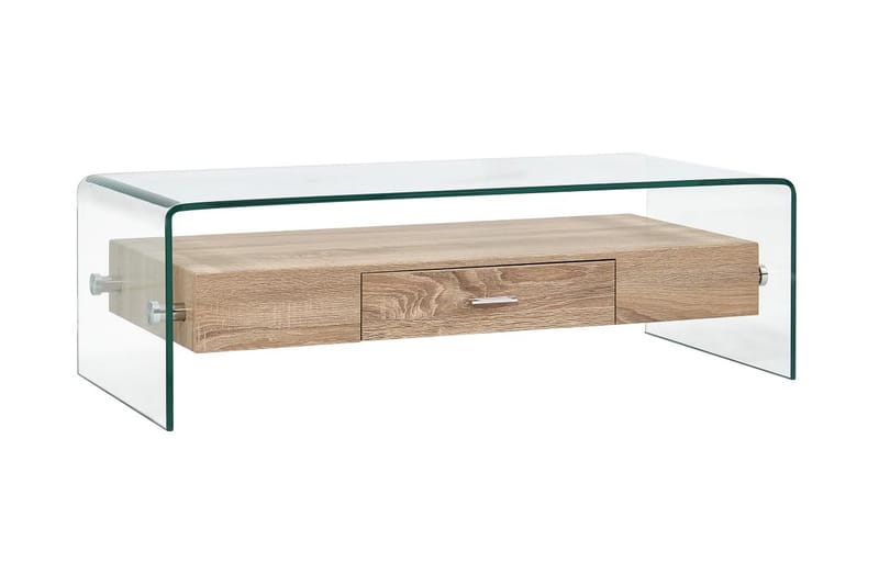 Soffbord genomskinligt 98x45x31 cm härdat glas - Transparent - Möbler - Bord & matgrupper - Soffbord