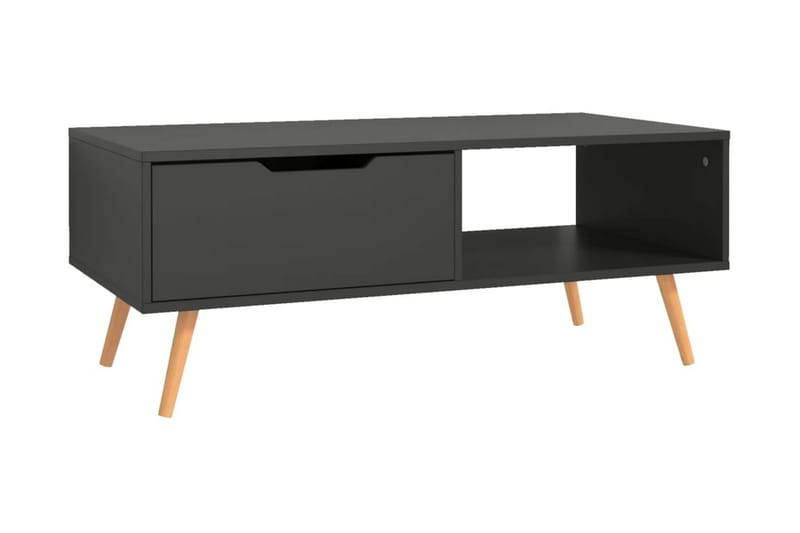 Soffbord grå 100x49,5x43 cm spånskiva - Grå - Soffbord