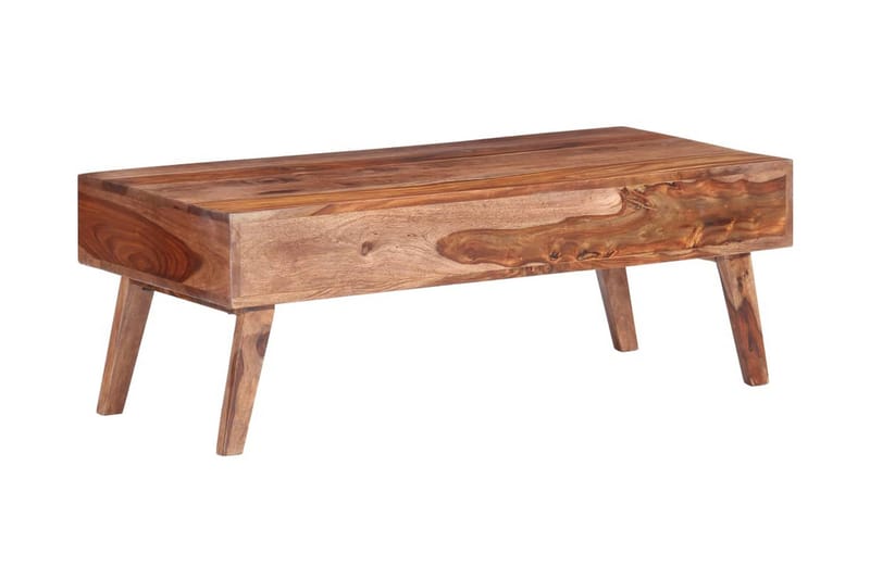 Soffbord grå 110x50x40 cm massivt sheshamträ - Grå - Möbler - Bord & matgrupper - Soffbord
