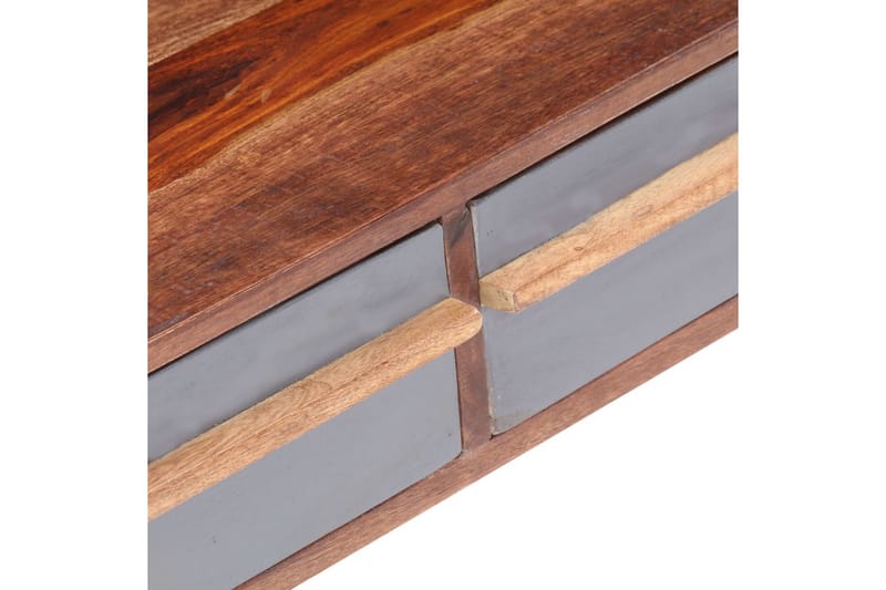 Soffbord grå 110x50x40 cm massivt sheshamträ - Grå - Möbler - Bord & matgrupper - Soffbord